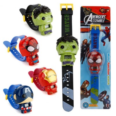 Hot Selling Children's Digital Watches Novelty Deformation Watch Toy Cartoon Deformation Watch