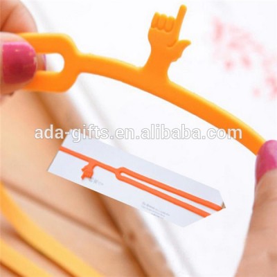 study goods new hand shape silicone bookmark