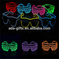 high quality party concert led glasses glow el wire glasses with shuttle flashing sunglasses